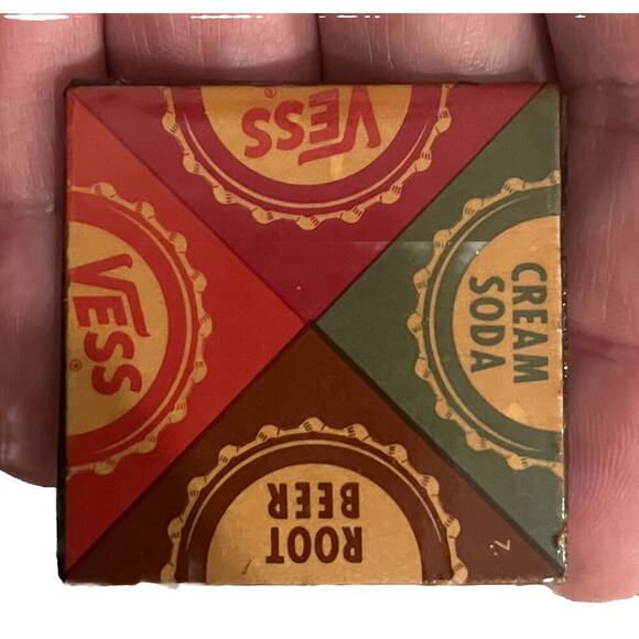 VTG Whistle Vess Soda Puzzle Promo Advertising Ephemera Beverage Tiles Root Beer - Picture 3 of 3